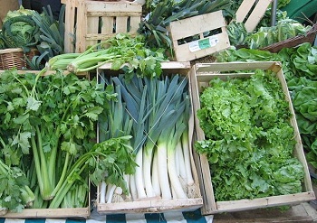 green leafy vegetables - insoluble fibre foods
